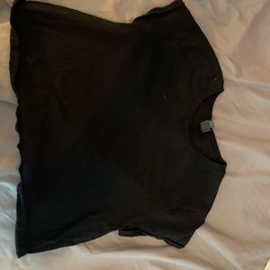 Black crop top